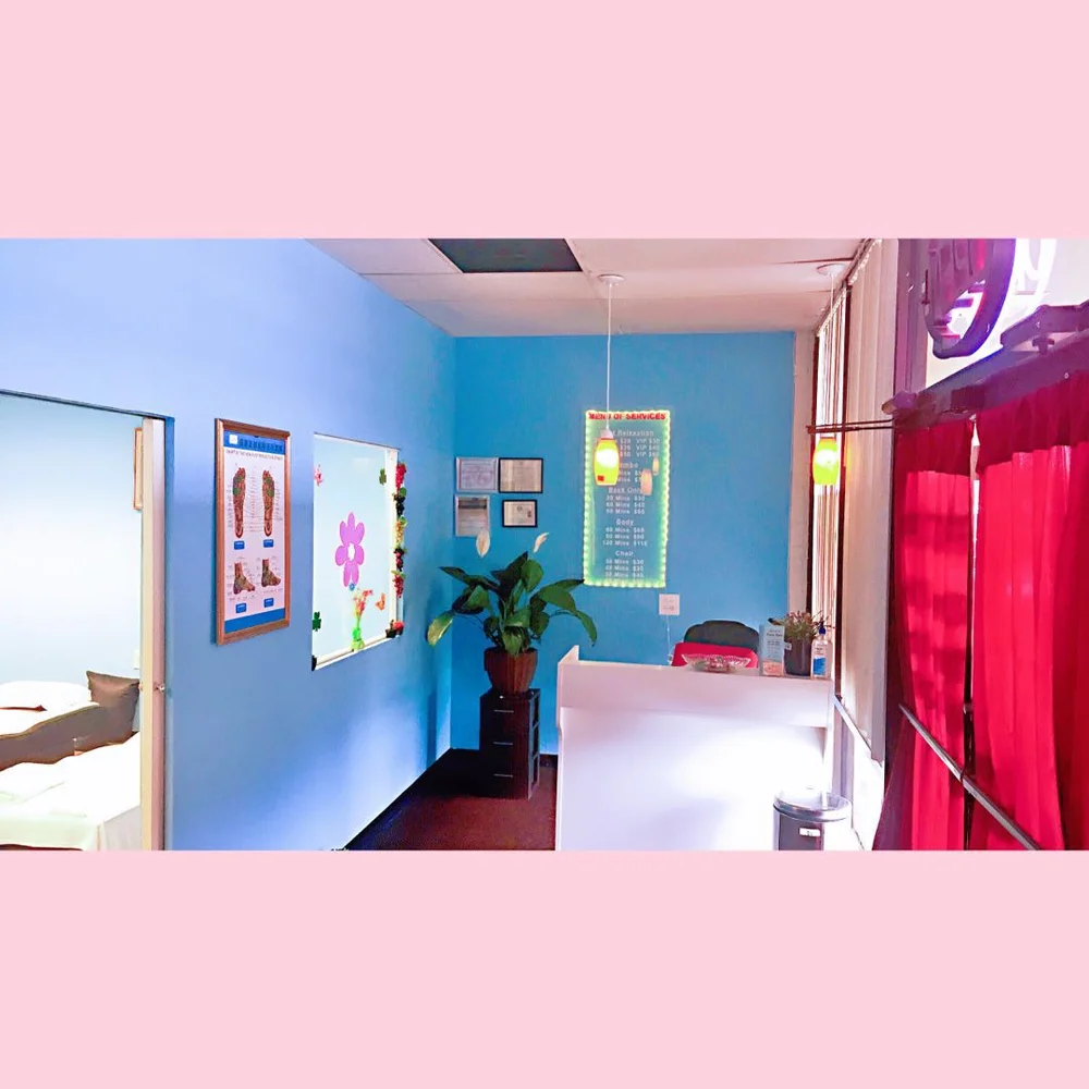 The reception area at Tao Foot Spa
